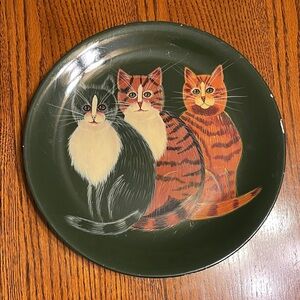 Cat Design Decorative Plate